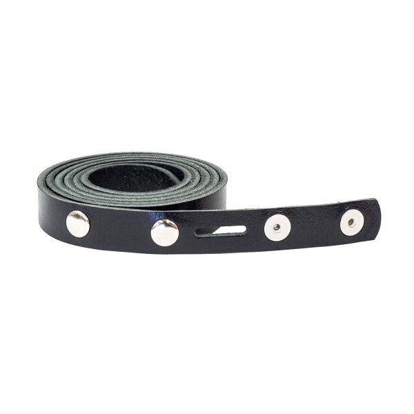 BBBL.Black.With Snaps.01.jpg Buffalo Belt Blanks Image